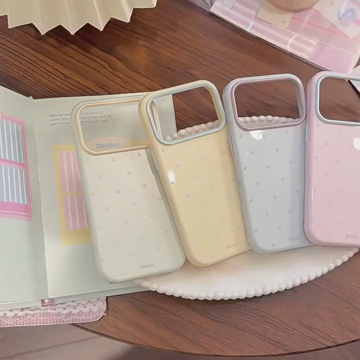 Shockproof Polka Dot Silicone Phone Case for iPhone